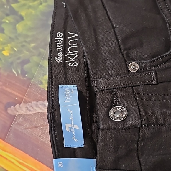 7 For All Mankind Ankle Super Skinny‎ Pants Size 26 NWT - Picture 3 of 10